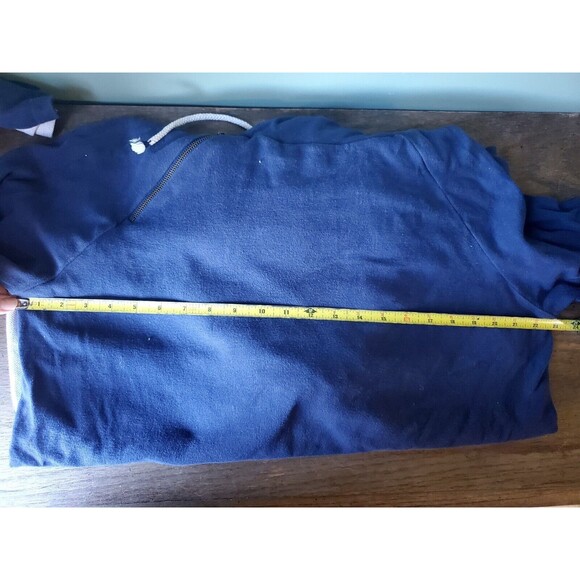 Ampersand Ave Womens Navy Herringbone Double Hood L/S Hoodie Size XXXL - Picture 11 of 13